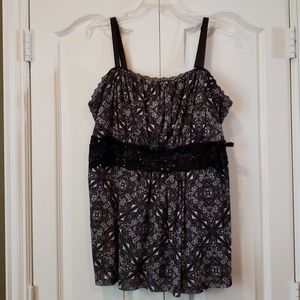 Torrid, 3X, Lace and Paisley Top